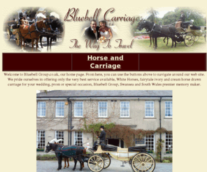 bluebellgroup.co.uk: Bluebell Group, Horse Drawn Carriage and Photography.
Bluebell Carriages. Fairytale Ivory horse drawn 19th century landau carriage for you wedding day. Swansea.