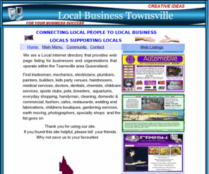 localbusinesstownsville.com: Local Business Townsville Locals Supporting Locals
Local Business Townsville connecting local people to local business. Find tradesman,everyday shopping.community numbers.