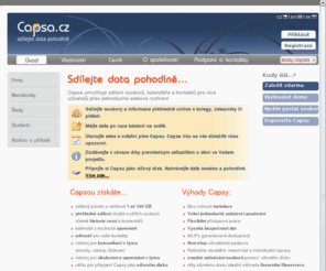 capsa.cz: Capsa - Sdílejte data pohodlně | Úvodní stránka
Capsa.cz - sdílejte data pohodlně
