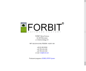 forbit.net: FORBIT - Software Factory
Fabryka oprogramowania.