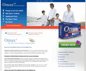 omax3.com: Omega 3 | fish oil |Pure omega 3 |Omega3 Supplement | Omax3 Official Site
Designed by skilled physicians from Yale University, Omax3  is a pharmaceutical-grade omega-3 supplement made from highly purified fish oil. It offers an unprecedented level of purity, potency and freshness  as well as a perfected balance of the omega-3 essential fatty acids EPA and DHA 