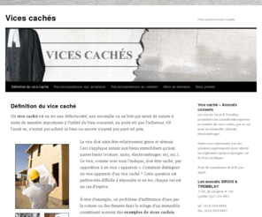 vices-caches.info: Vice cachés, mise en demeure, avocat, maison, immeuble
Services juridiques à prix réduits en matière de vices cachés.