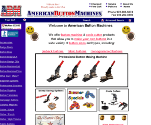 american-button-machine.com: Button Machine - American Button Machines | Button Maker - Button Press
Best price guarantee and free shipping available!  American Button Machines is your one-stop button machine shop, with a button making machine available for any button maker or button press  project.  