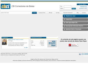 cb.cl: CB.cl: Compra y Venta de Acciones - Estudios Económicos y Financieros - Cifras de Mercado
