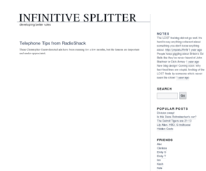 infinitivesplitter.com: Infinitive Splitter - developing better rules
