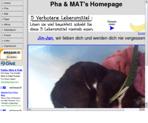 mats-place.com: Mat's Home
Mat's Homepage, Privat, Witze, Urlaube, Hochzeit, Photos, Freunde, Kontakt, PDA, PALMOS, Tipps, Software, Kochbuch, Cocktail