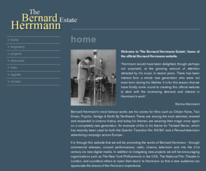 thebernardherrmannestate.com: The Bernard Herrmann Estate
The Official Website of The Bernard Herrmann Estate