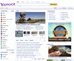 yawoo.com: Yahoo!
Welcome to Yahoo!, the world's most visited home page. Quickly find what you're searching for, get in touch with friends and stay in-the-know with the latest news and information.