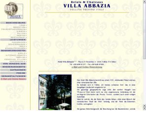 hotelabbazia.de: Hotel-Villen im Veneto - Villa Abbazia - Italien - Teletour Online
Hotel-Villen im Veneto - Villa Abbazia - Italien