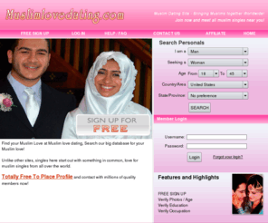 muslimlovedating.com: Muslim Dating Site - Bringing Muslims together
Worldwide!
Bringing Muslims together Worldwide!