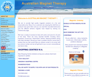 australianmagnettherapy.com: Magnetic Therapy Magnet Therapy Australia & UK
Australian Magnetic Therapy quality guaranteed products for pain relief