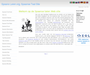 spaans-leren.org: Spaans Leren.org, Spaanse Taal Site
Spaanse Taal Site