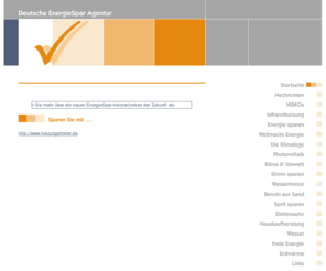 deutsche-energiespar-agentur.de: Deutsche EnergieSpar Agentur
Sparen Sie Energie mit den neuen Heiztechniken der Zukunft!
