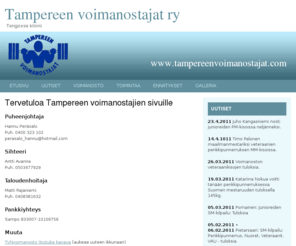 tampereenvoimanostajat.com: Tampereen voimanostajat ry
