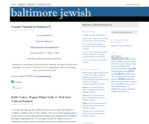 baltimorejewish.info: Baltimore Jewish - News, Kosher Restaurants, Jewish Education
BaltimoreJewish.com posts news and topics of interest to the Baltimore Jewish Community.