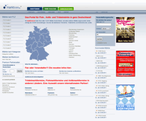 marktcom.de: MarktCom | Flohmarkt- und Trödelmarkttermine
MarktCom, das Verzeichnis für Flohmarkt, Termine und Freizeit