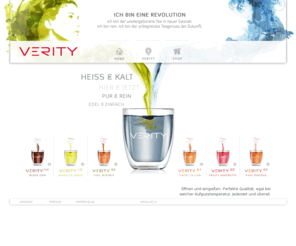 verity-tee.de: VERITY
Tomorrow\'s tea today: With Verity liquid tea the architects of ideas from the german company Verity Tea GmbH offer you the tea of the future today.