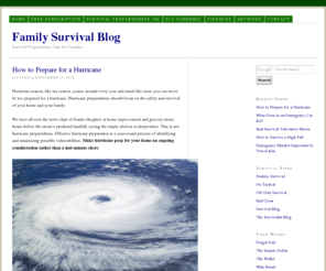 familysurvivalblog.com: Family Survival Blog | Survival Preparedness Tips for Families
Techniques for family survival preparedness in emergencies.