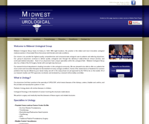 midwesturologicalcenter.org: Midwest Urological Group | Peoria, IL | 309-692-9898
We are pleased to be able to offer our patients the most current and innovative therapies for the treatment of many urologic conditions. Some of the newest forms of treatment for common problems that may be offered by your doctor today are still in the study phase-not yet approved by the FDA to be on the market. All of our research studies are FDA approved, monitored, and reviewed by a research ethics/safety committee.