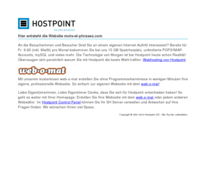 mots-et-phrases.com: Hostpoint AG - Günstiges Webhosting und weltweite Registrierung von Domains
Hostpoint AG, The Data Residence