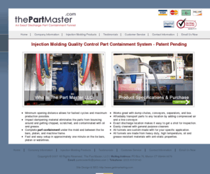 thepartmaster.com: Injection Molding Quality Control
Injection Molding Quality Control. Part containment system for injection molding.