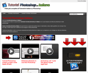 tutorialphotoshopitaliano.com: √ TUTORIAL PHOTOSHOP in ITALIANO - Raccolta di Photoshop Tutorial
Ecco una raccolta di Tutorial Photoshop in Italiano con cui puoi imparare subito ad utilizzare photoshop in modo professionale.