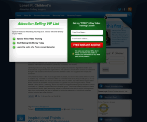 attractionselling.info: Lonell R. Childred's
Attraction Selling Insights