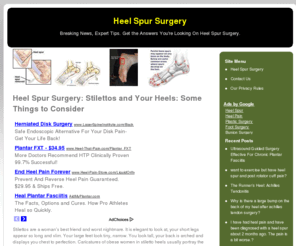 heelspursurgery.net: Heel Spur Surgery
Breaking News, Expert Tips. Get the Answers You're Looking On Heel Spur Surgery.