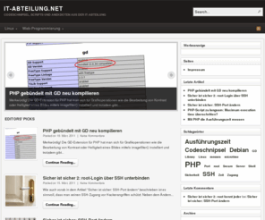 it-abteilung.net: it-abteilung.net | Codeschnipsel, Scripts und Anekdoten aus der IT-Abteilung
Codeschnipsel, Scripts und Anekdoten aus der IT-Abteilung