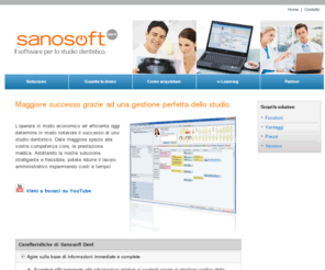 sanosoft.com: Sanosoft Dent - Il software per lo studio dentistico
Sanosoft è un’azienda di Bressanone, specializzata nello sviluppo di software per la gestione dello studio odontoiatrico.