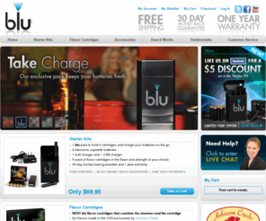 tryblucig.com: Electronic Cigarette by blu E Cigarette -  Home
blu electronic cigarette looks and taste like a real cigarette. Make the switch to blu the smokeless e cigarette today. You can be smoke free with blu the most popular ecigarette.