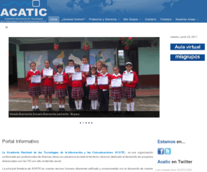 acatic.com.co: ¿Quienes Somos?
Joomla! - el motor de portales dinámicos y sistema de administración de contenidos