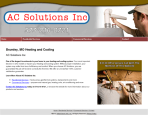 acsolutionsofmo.com: Home Brumley, MO - AC Solutions
AC Solutions provides heating and cooling system to Brumley, MO. Call 573-216-8721 For a $10.00 Off.