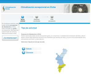 climatizacion-elche.es: climatizacion-elche.es - Elche | Elche: empresas de climatizacion. Presupuestos gratis.
 | Elche |
climatizacion-elche.es Elx Alicante Comunidad Valenciana Nunca antes había sido tan sencillo conseguir varios presupuestos gratis de empresas profesionales de climatizacion en Elche.