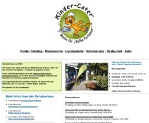 kinder-catering.com: Kinder Catering für "Halbe Portionen"
Wir catern für Kinder. Mittag-Menüservice z.B. in Pulheim, Köln, Bergheim und Frechen.  Lunchpakete für den Ausflug und Kinder-Catering für Ihre Veranstaltung.