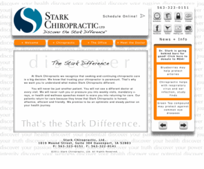 starkchiro.com: Welcome to Stark Chiropractic | Davenport, IA | 563-323-0151
Stark Chiropractic, Ltd. is a premier chiropractic clinic offering chiropractic care, nutrition and wellness in the Village of East Davenport.  Quality chiropractic care for the Quad Cities.