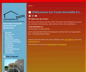 costa-immobilia.com: Costa Immobilia S.L.
Costa Immobilia S.L. - Ihr Partner für exklusive Immobilien an der Costa Blanca