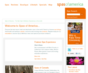 experienceaspen.com: Spas of America | The Best Spa & Wellness Experiences in the World
Spas of America showcases the best resort, hotel and destination Spa & Wellness experiences in America, to spa travel customers around the World.