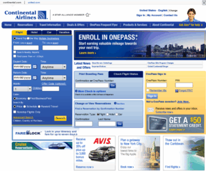 porunrato.com: Continental Airlines - Airline Tickets, Vacations Packages, Travel Deals, and Company Information on continental.com
Continental Airline Ticket Reservation, Find all current Continental flight information online, check flight status or book an online airline ticket reservation.