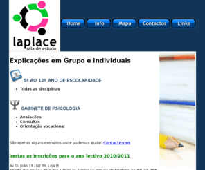 sala-laplace.com: LaPlace - Sala de Estudo [HomePage]
Sala de Estudo em Almada - Explicações e Gabinete de Psicologia