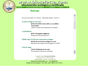 bioselecta.com:  Alimentos y Productos Ecologicos
 Alimentos y Productos en Zaragoza