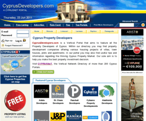 insurance365.com: Cyprus Property Developers
Cyprus Property For Sale by Cyprus Developers. Use Cyprus Property Developers to find Villas, Houses, Apartments, flats, land, commercial property and offices to Buy or Rent