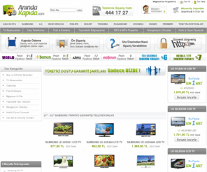 anindakapida.com: LCD TV , LED TV , Plazma , En Ucuz Televizyonlar Bir Telefonla Aninda Kapida .com
www.anindakapida.com, En Ucuz LCD TV, LED, Plazma Televizyonlar ve AksesuarlarÄ± Bir Telefonla AnÄ±nda KapÄ±na Gelsin