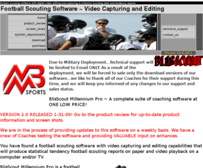 footballscoutingsoftware.com: Football Scouting Software - Digital Video Editing
football scouting software with video capturing and editing capabilities that will produce statistical tendency football scouting reports on paper and video playback on a computer and or TV