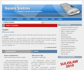 gazetasredzka.pl: Gazeta Średzka - największy tygodnik powiatu średzkiego
Gazeta Średzka - Tygodnik powiatu średzkiego, aktualności, Środa Wielkopolska