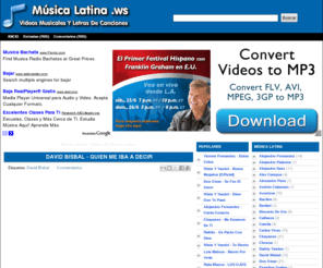 musicalatina.ws: Música Latina | Videos Musica Latina
Música Latina, disfruta de los videos musicales y letras de canciones de los artistas latinos más populares