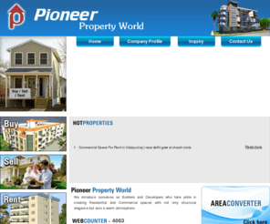 pioneerpropertyworld.com: Poineer Property Builders, Udaipur, property in  Udaipur properties in  Udaipur,  Udaipur properties, luxury real estate developers, real estate in  Udaipur ,Udaipur Property ,Properties for Sale in Udaipur, residential properties in Udaipur ,Properties for Rent,Flats In Udaipur ,Commercial Property in udaipur
Pioneer Property world is committed to developing and constructing ergonomically designed, aesthetically appealing, economically viable, environ-friendly residential and commercial buildings that confirms to international quality standards