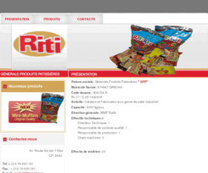 rititunisie.com: Génerale Produits Patissières
