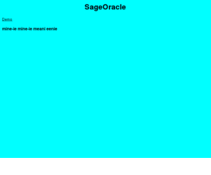sageoracle.com: SageOracle
Sage Oracle