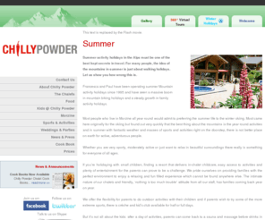 chillypowder.com: Chilly Powder : summer home page
summer home page